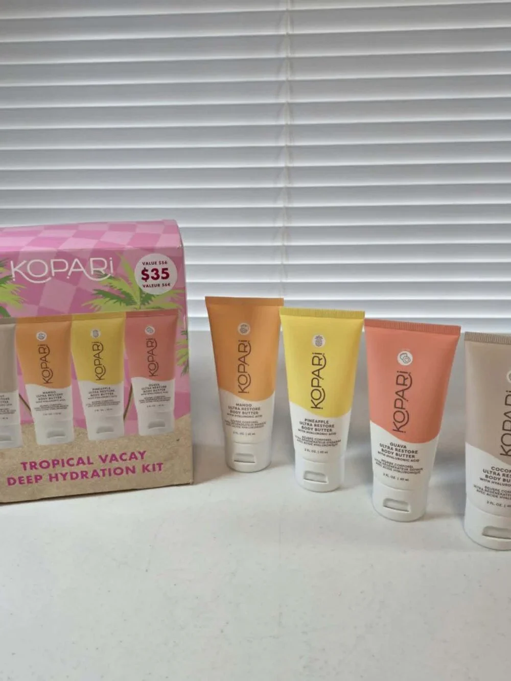 KOPARI ULTRA RESTORE BODY BUTTER LOTION 4 - 2 oz. GUAVA MANGO PINEAPPLE COCONUT